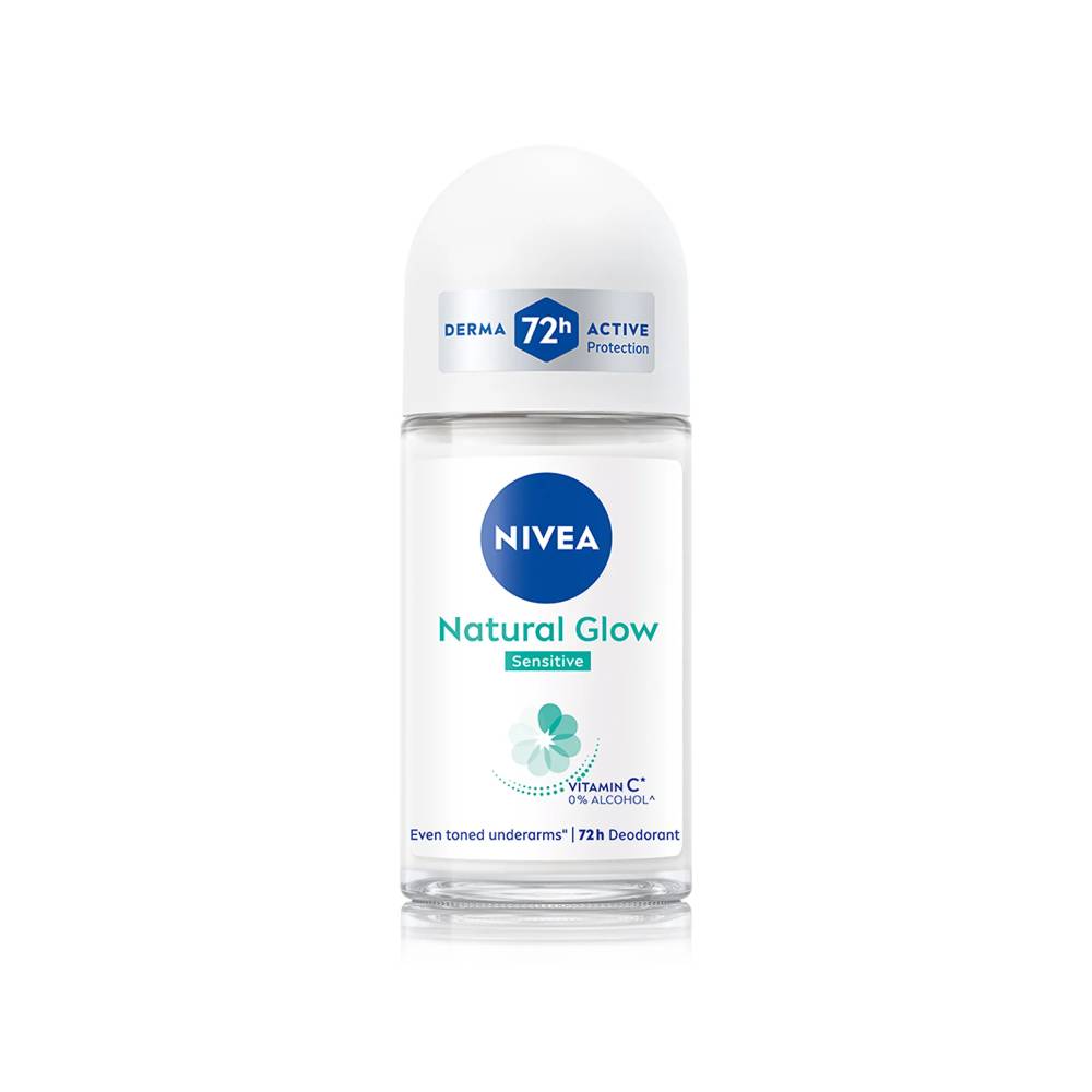 Nivea Natural Glow Sensitive Roll On Bottle - 25 ml