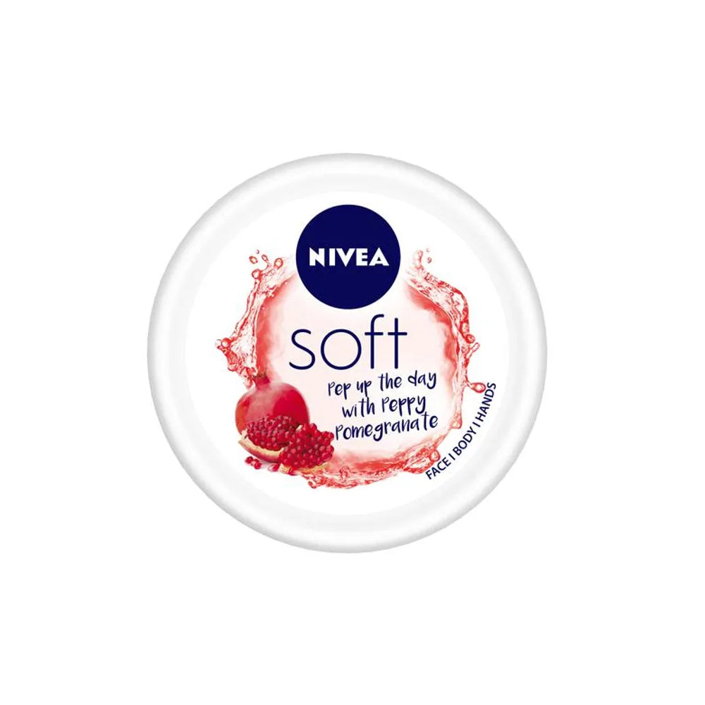 NIVEA Soft Light Moisturizer 200ml, Playful Peach, For Face, Hand & Body,  Instant Hydration, Non-Greasy Cream, With Vitamin E & Jojoba Oil