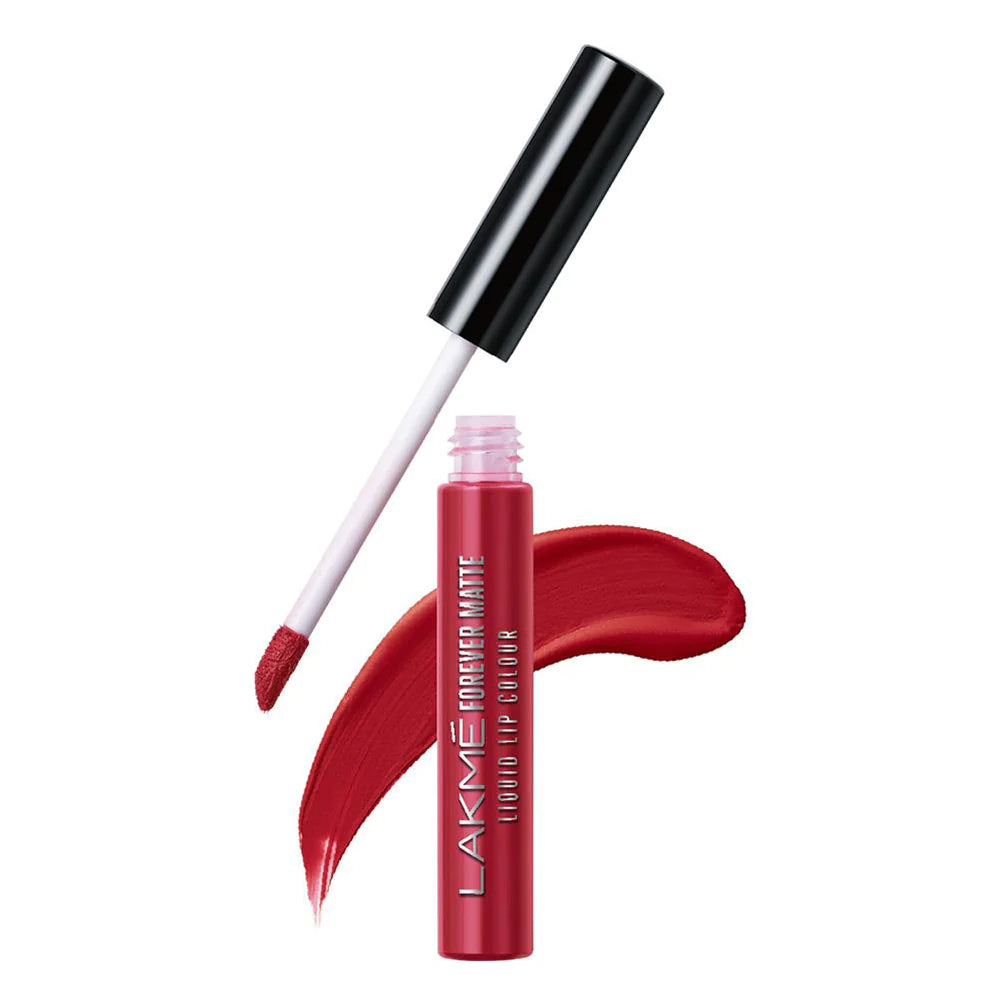 Lakme Forever Matte Liquid Lip Color - 03 Red Revival (5.6ml)