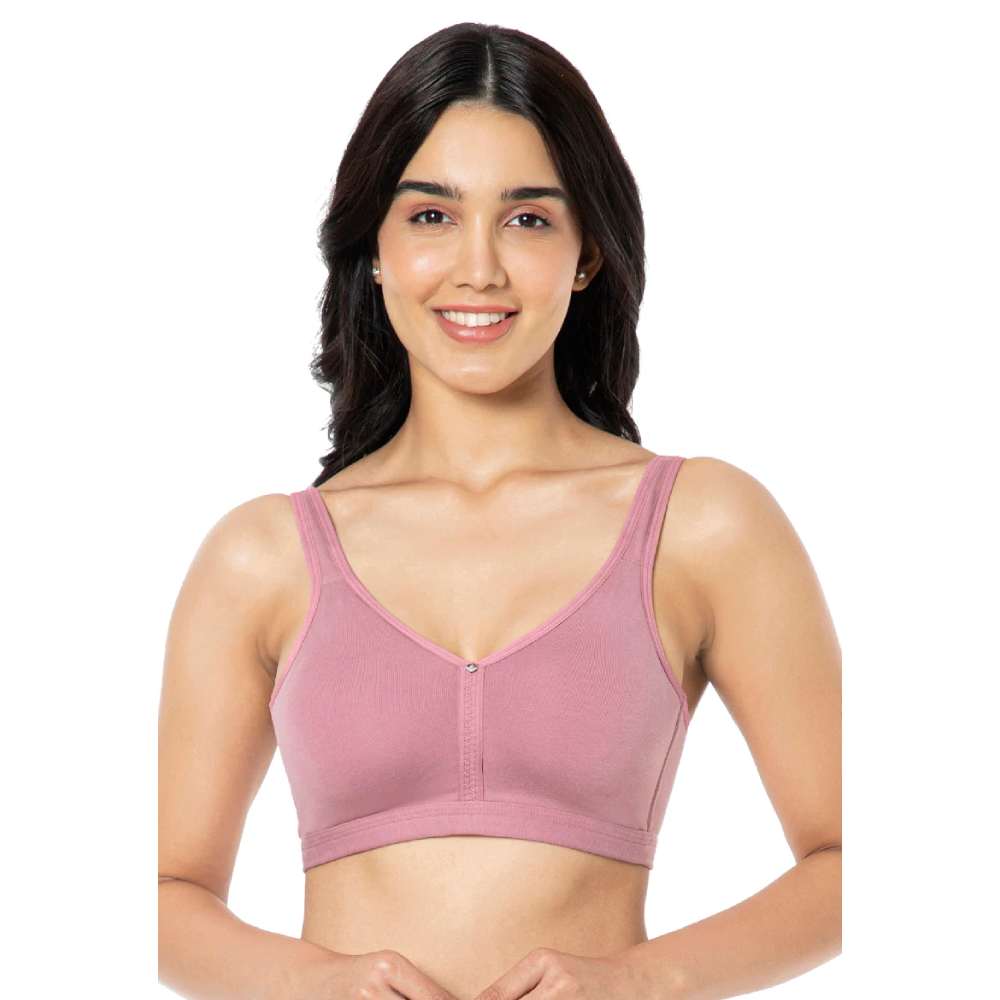 Solid Non-Padded Full-Coverage Bra