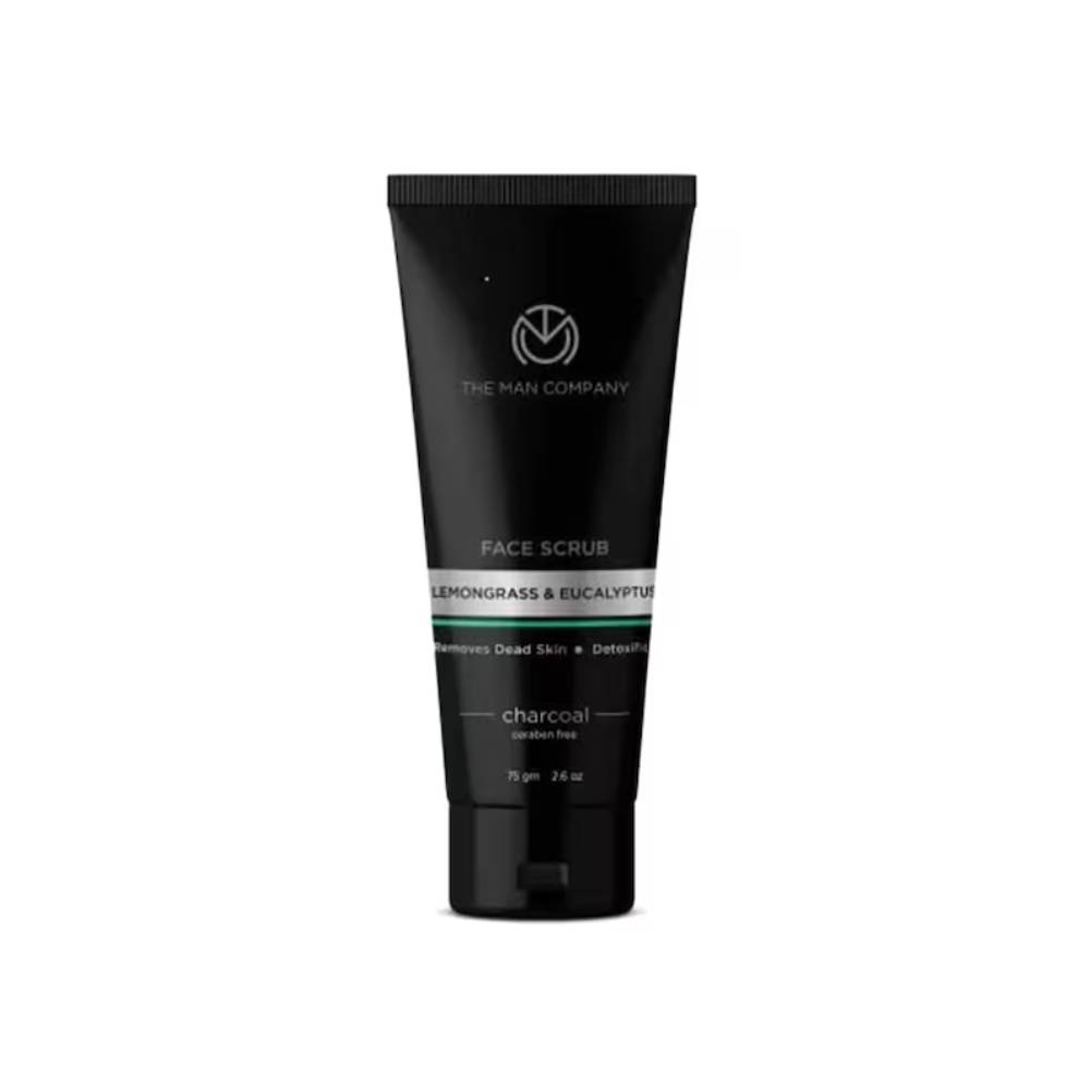 The Man Company Face Scrub Lemongrass & Eucalyptus Charcoal 75g