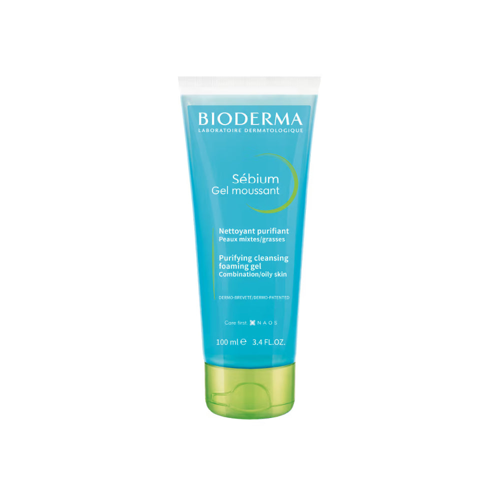 Bioderma Sebium Gel Moussant Purifying Cleansing Foaming Gel Combination/Oily Skin (100ml)