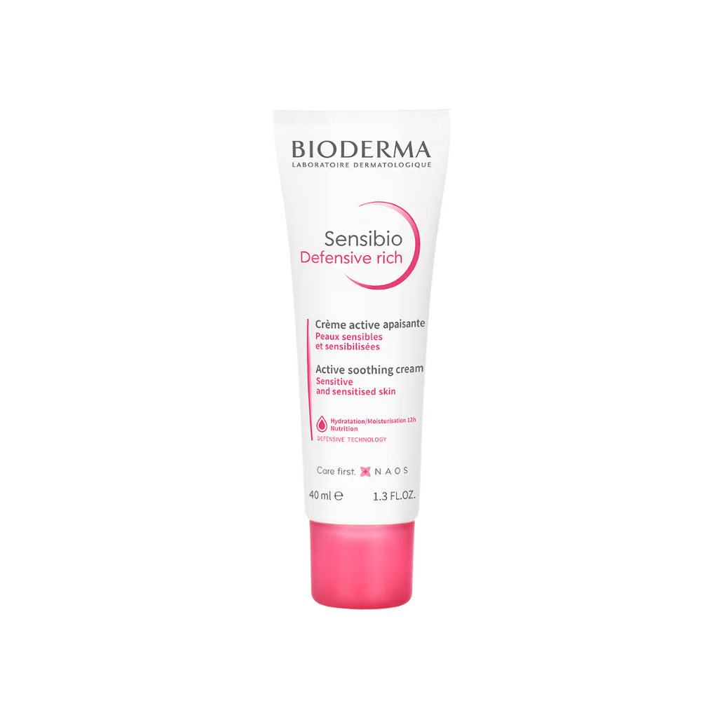 Bioderma Sensibio Defensive Rich Active Soothing Cream Hydration/Moisturisation 12h Nutrition (40ml)