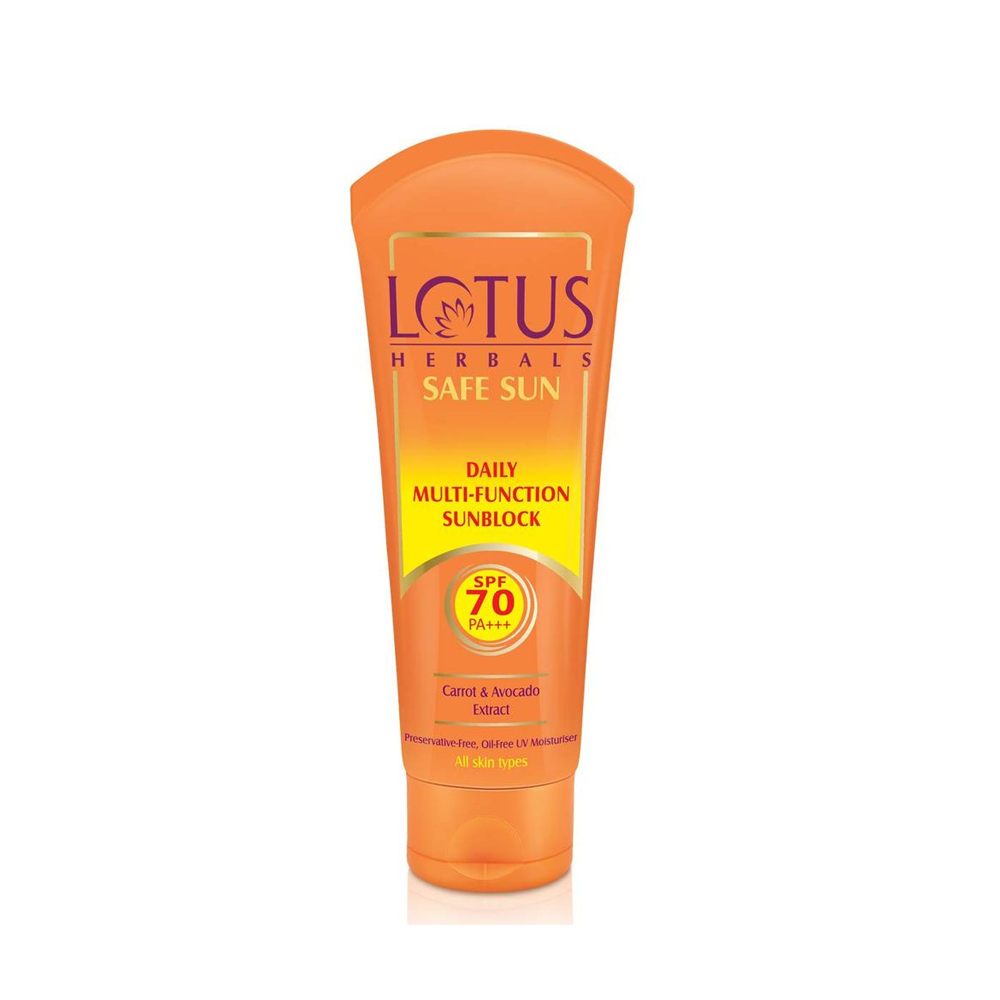 Lotus Herbals Safe Sun Daily Multi-Function Sunblock SPF 70 Pa+++ (60gm)