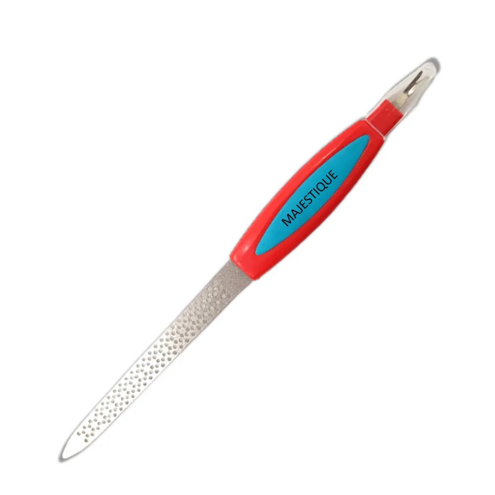 Majestique Professional Stainless Steel Nail File With Practical Sharp Cuticle Dead Skin Trimmer (1 pc)