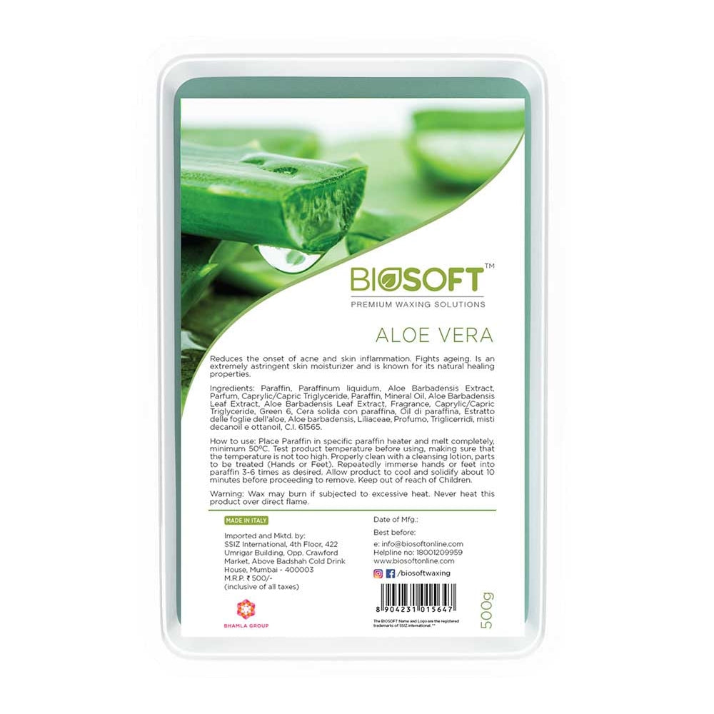 Biosoft Aloevera Paraffin Wax 500 S gm