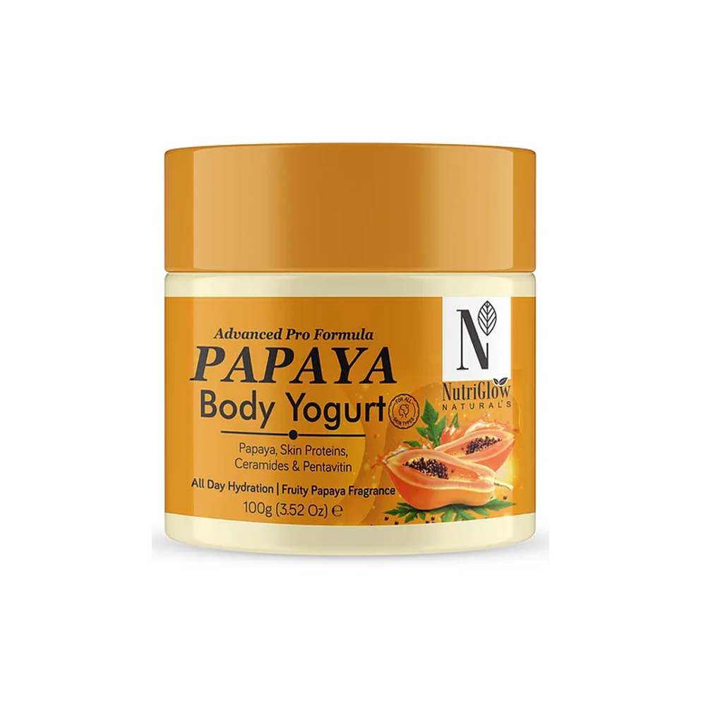 NutriGlow Natural's Advanced Pro Formula Papaya Body Yogurt - 100 g