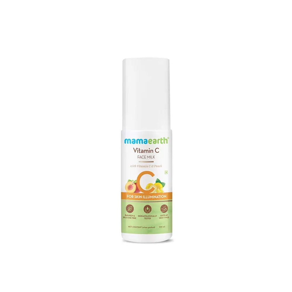 Mamaearth Vitamin C Face Milk With Vitamin C & Peach For Skin Illumination 100Ml