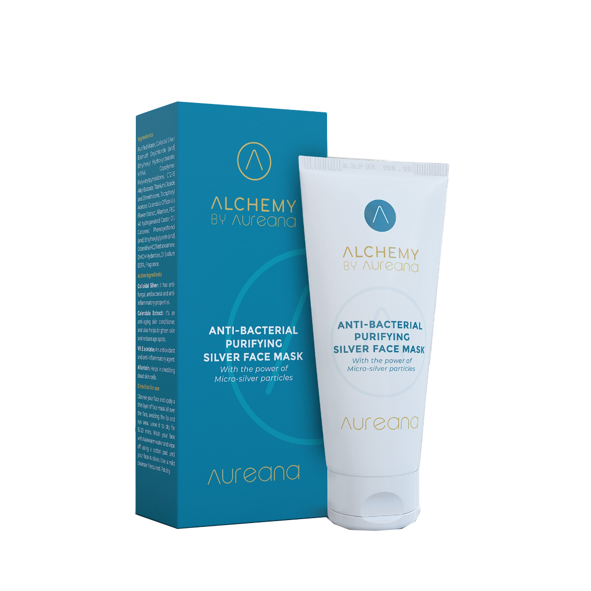 Alchemy By Aureana Antibacterial Purifying Silver Face Mask 50g