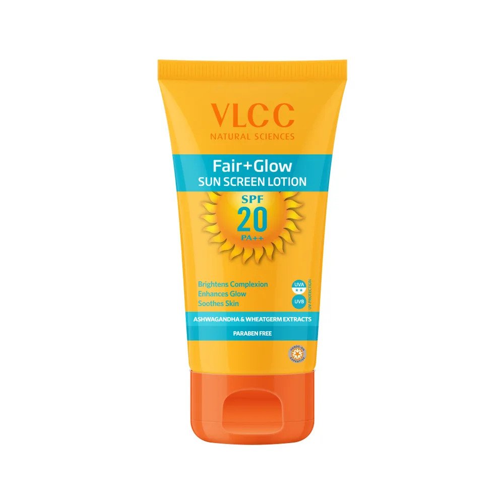 VLCC Fair+Glow Sun Screen Lotion SPF20 (100ml)