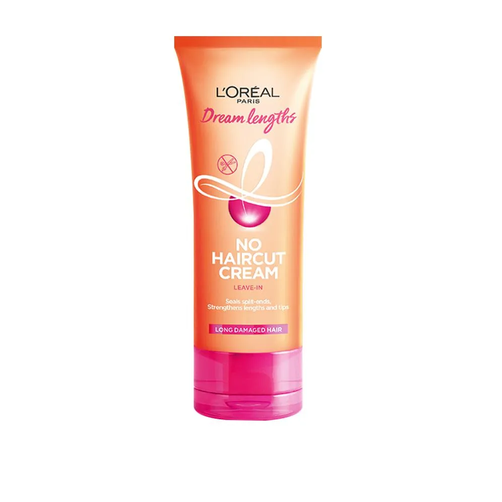 Loreal Paris Dream Lengths No Haircut Cream - Leave In, Seals Split Ends & Tips, Paraben Free, 50 ml