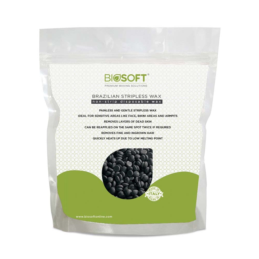 Biosoft Charcoal Stripless Wax 500g