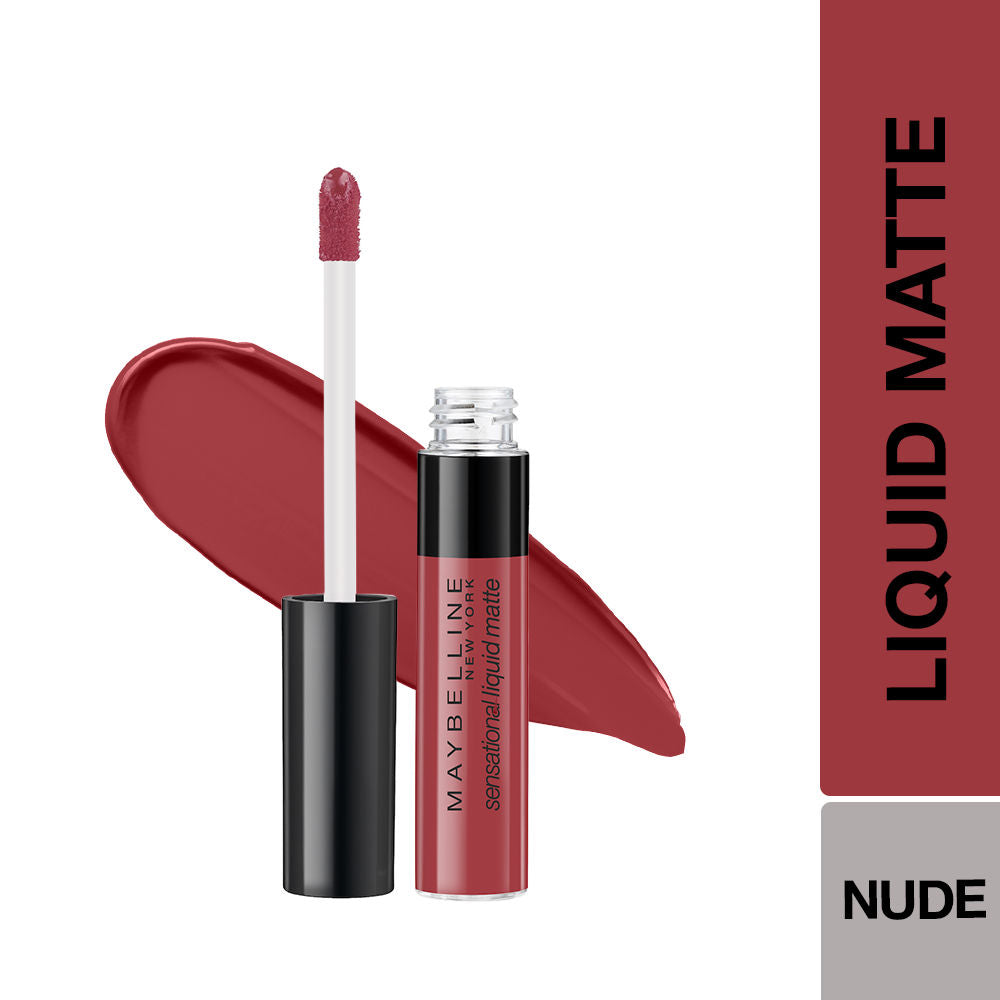 Maybelline New York Sensational Liquid Matte Lipstick - 08 Sensationally Me (7ml)