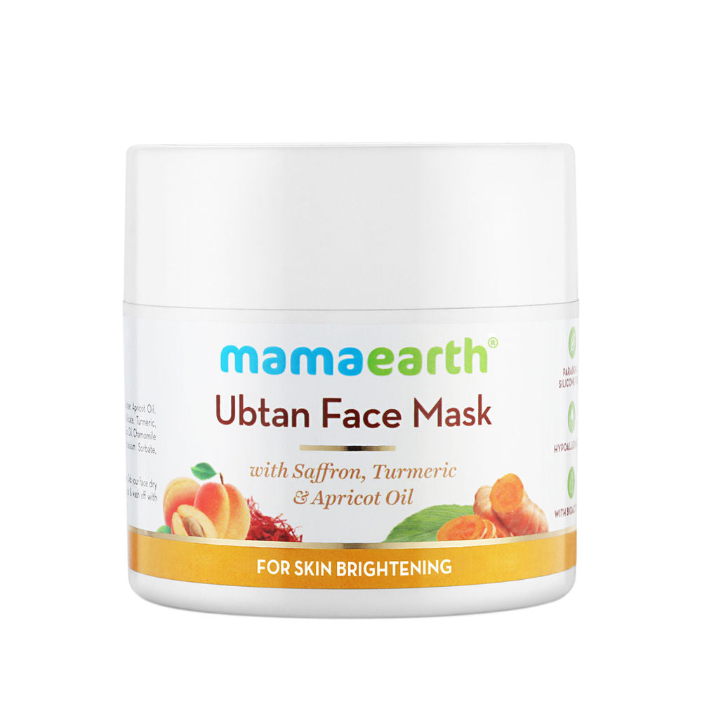 Buy Mamaearth Ubtan Face Mask For Skin Brightening Online at Best