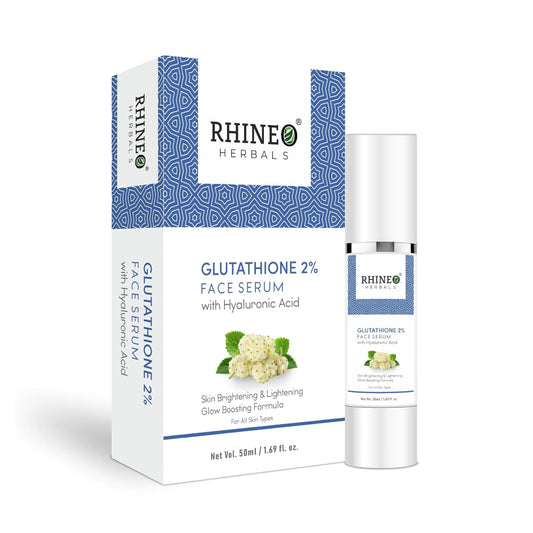 Rhineo Herbals Glutathione 2% Face Serum With Hyaluronic Acid 50ml