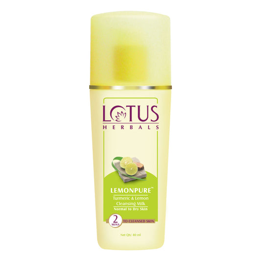 Lotus Herbals Lemonpure Turmeric & Lemon Cleansing Milk (80ml)