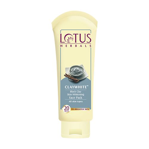 Lotus Herbals Clay white Black Clay Skin Whitening Face Pack, 120 g