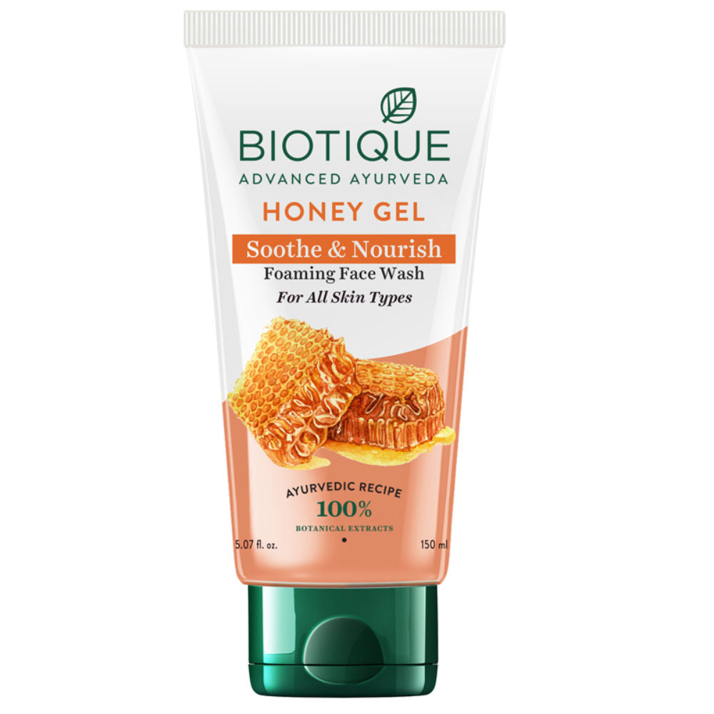 Biotique Honey Gel Soothe & Nourish Foaming Face Wash (150ml)