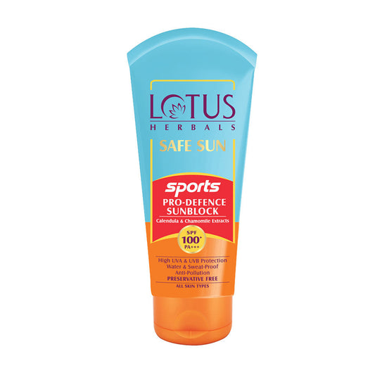 Lotus Herbals Safe Sun Sports Pro-Defence Sunblock SPF 100+ PA+++ (80gm)