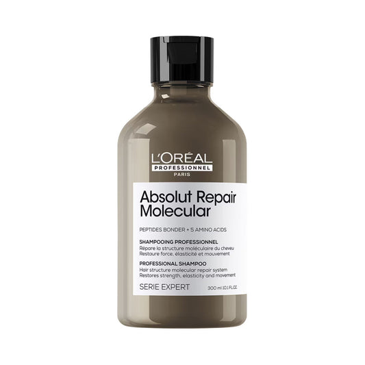 L'Oreal Professionnel Absolut Repair Molecular Sulfate-Free Deep Repairing Shampoo for Damaged Hair (300 ml)