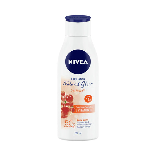 NIVEA 50x Vitamin C BODY LOTION with SPF 15 for Cell repair and Natural glow (200ml)