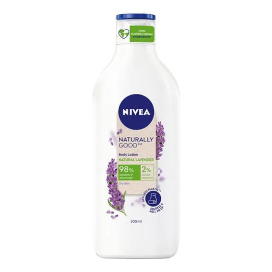 Nivea Naturally Good Body Lotion - For Dry Skin With No Parabens, Natural Lavender, 200 ml