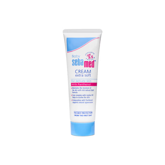 Sebamed Baby Cream Extra Soft, PH 5.5, Panthenol And Jojoba Oil, Clinically Tested, ECARF Approved (50ml)