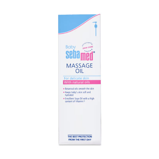 Sebamed Baby Massage Oil, Contains Soya Oil & Vitamin F, Non Greasy, Does Not Solidify (150ml)
