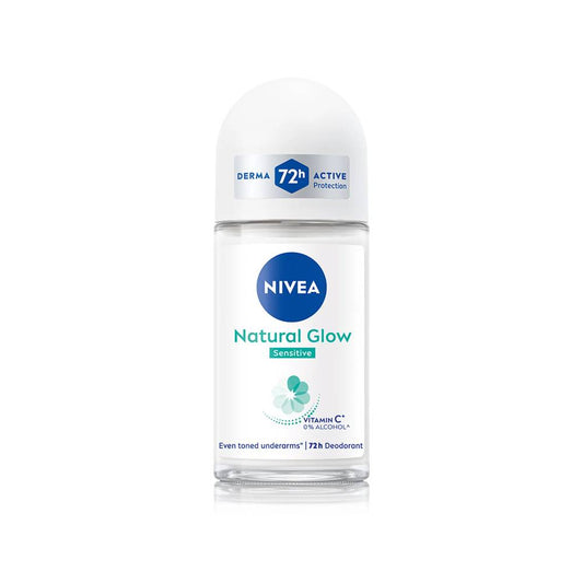 Nivea Natural Glow Sensitive Roll On Bottle - 25 ml