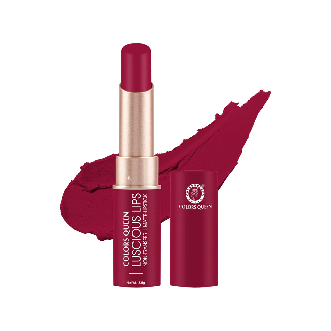 Colors Queen Luscious Lips Non-Transfer Matte-Lipstick - 13 Cranberry