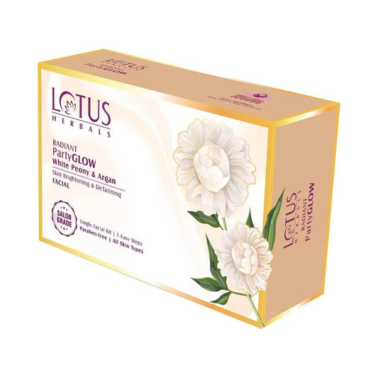 Lotus Herbals Radiant Party Glow White Peony & Argan Facial Kit