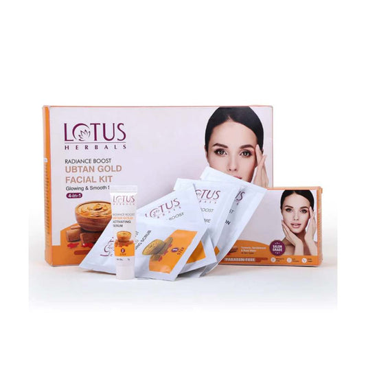 Lotus Herbals Radiance Boost Ubtan Gold Facial Kit