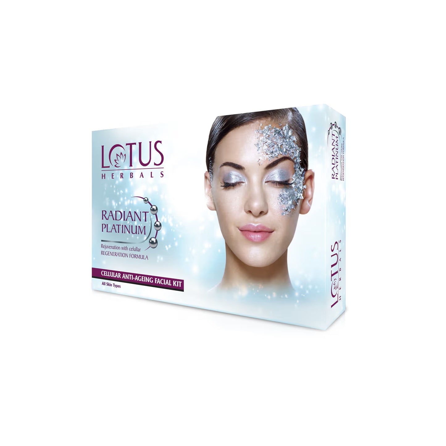 Lotus Herbals Radiant Platinum Cellular Anti-Ageing 1 Facial Kit (37g)