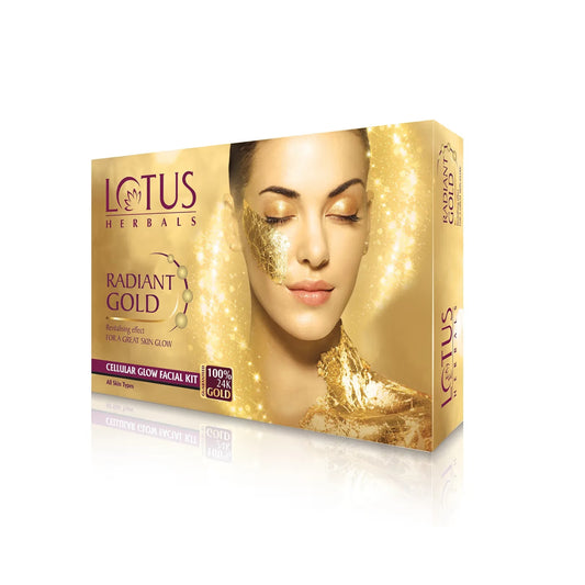 Lotus Herbals Radiant Gold Cellular Glow Facial Kit (37g)