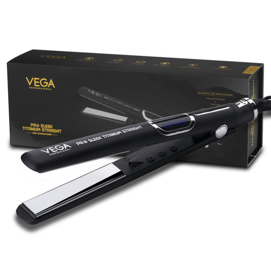 VEGA Professional Pro Sleek Titanium Straight Hair Straightener (VPPHS-02)