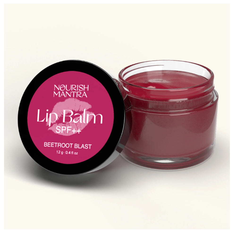 Nourish Mantra Beetroot Blast Lip Balm For Dry Chapped Lips 12g