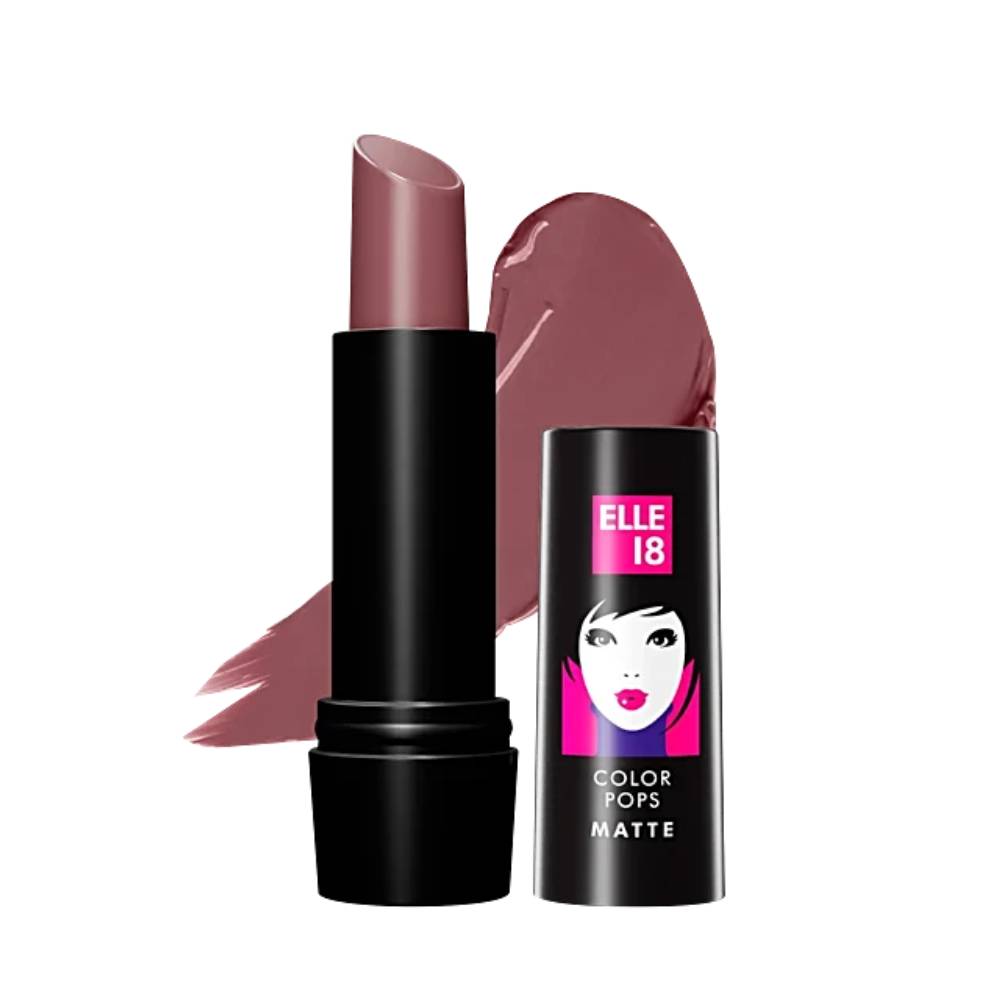 Elle 18 Color Pops Matte Lip Colour, 4.3 g W12 Mauve Date