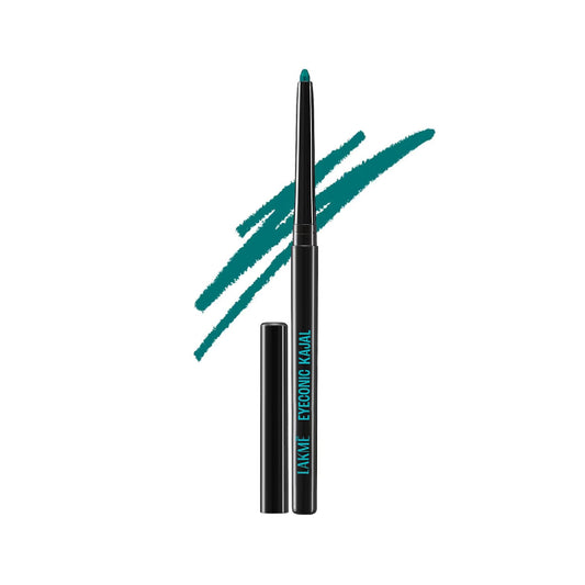 Lakme 9 to 5 Eyeconic Kajal, Smudgeproof, Waterproof, lasts upto 24 Hrs, Turquoise, (0.35 g)