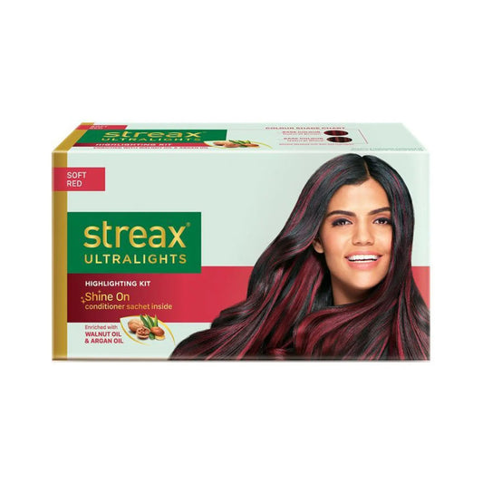 Streax Ultralights Highlight Hair Colour Kit | Soft Red (40gm+40ml)