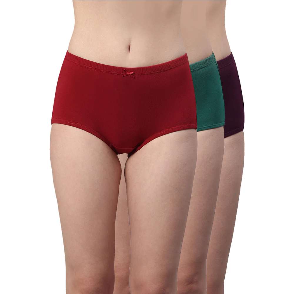 Amante Inner Elastic Waistband Full Brief (Pack of 3)