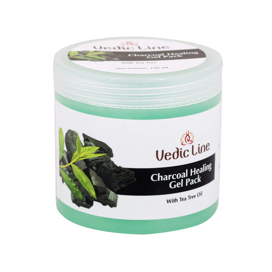 Vedic Line Charcoal Healing Gel Pack With Tea Tree Oil (100ml)