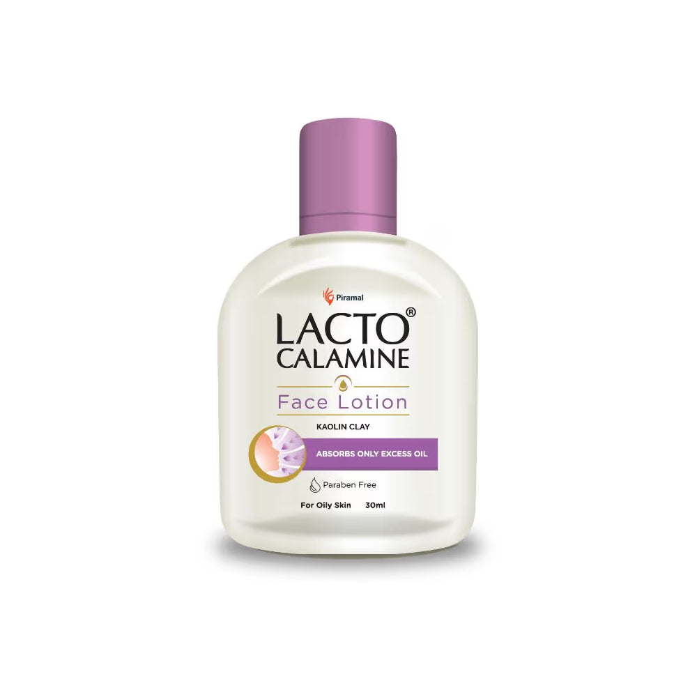 Lacto Calamine Face & Body Lotion Moisturizer for Oily Skin- Kaolin Clay & Glycerin Extracts (60ml)