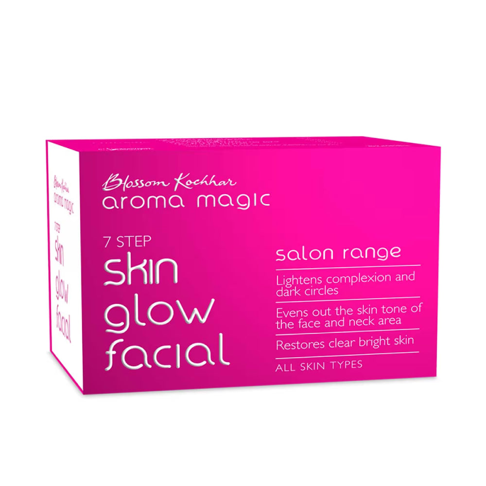 Aroma Magic 7 Step Skin Glow Facial Kit Salon Range (All Skin Types) (13ml+25gm)