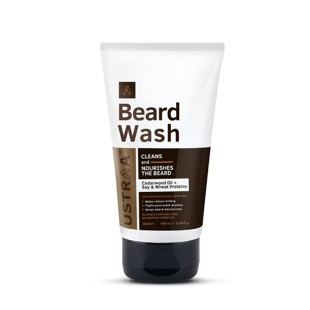 Ustraa Woody Beard Wash (100ml)