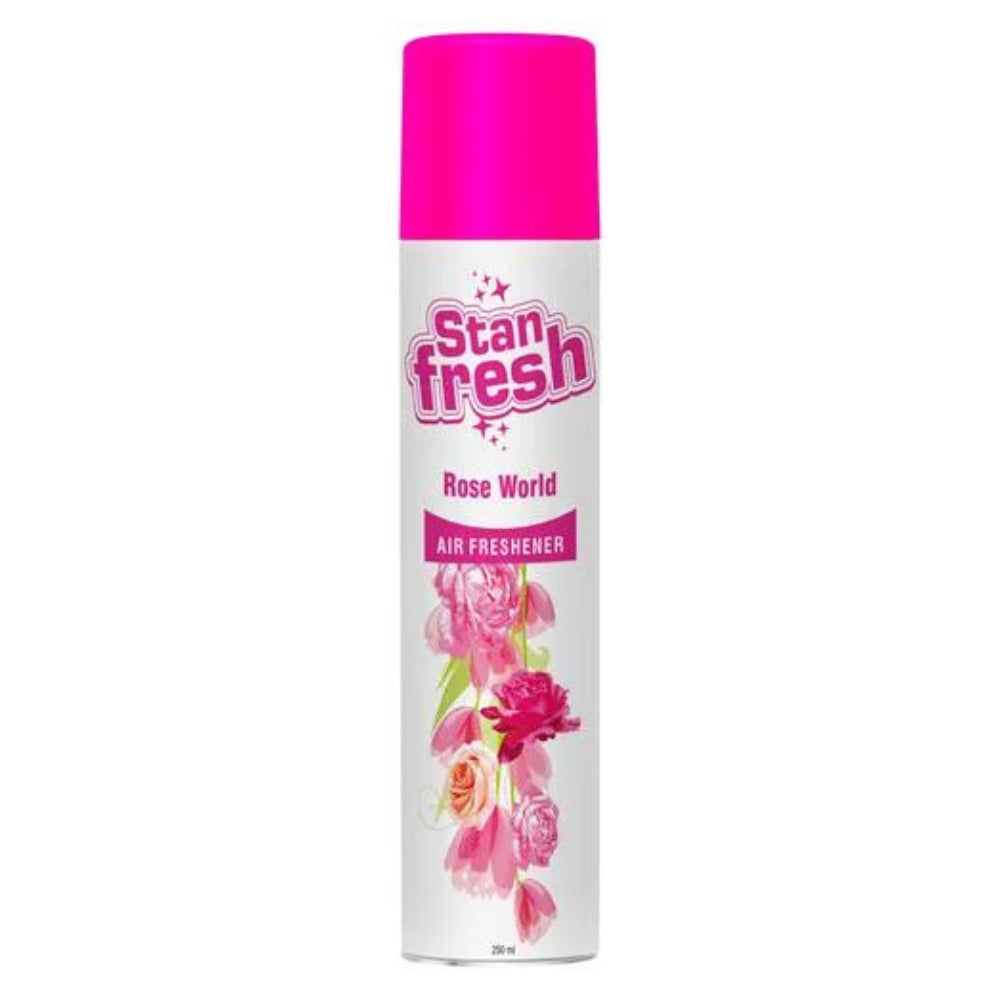 STANFRESH Air Freshener - Rose World, Long Lasting Fragrance, Eliminates Odour, 250 ml