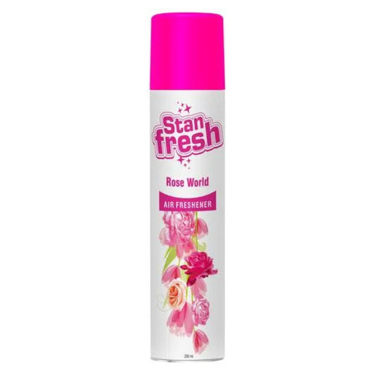 STANFRESH Air Freshener - Rose World, Long Lasting Fragrance, Eliminates Odour, 250 ml