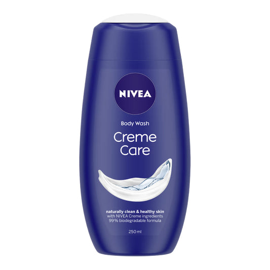 NIVEA WOMEN Body Wash- Creme Care Body Wash for naturally clean & healthy skin (250ml)