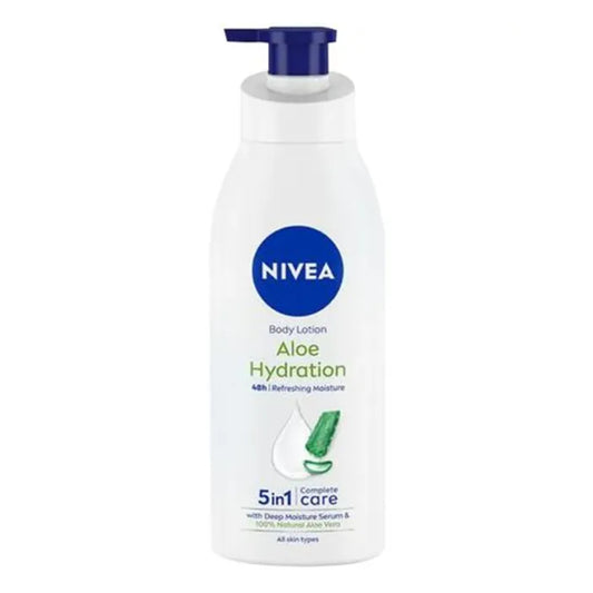 NIVEA Aloe Hydration Body Lotion - Normal Skin, With Deep Moisture Serum & Aloe Vera, 48h Deep Moisture, 400 ml