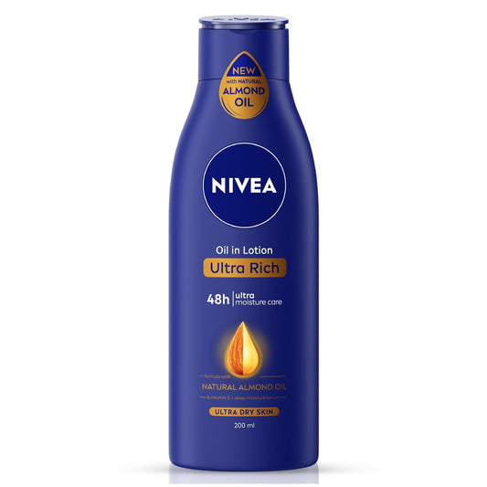 Nivea Ultra Rich with Natural Almond Oil & Vitamin E Body Lotion - 200 ml