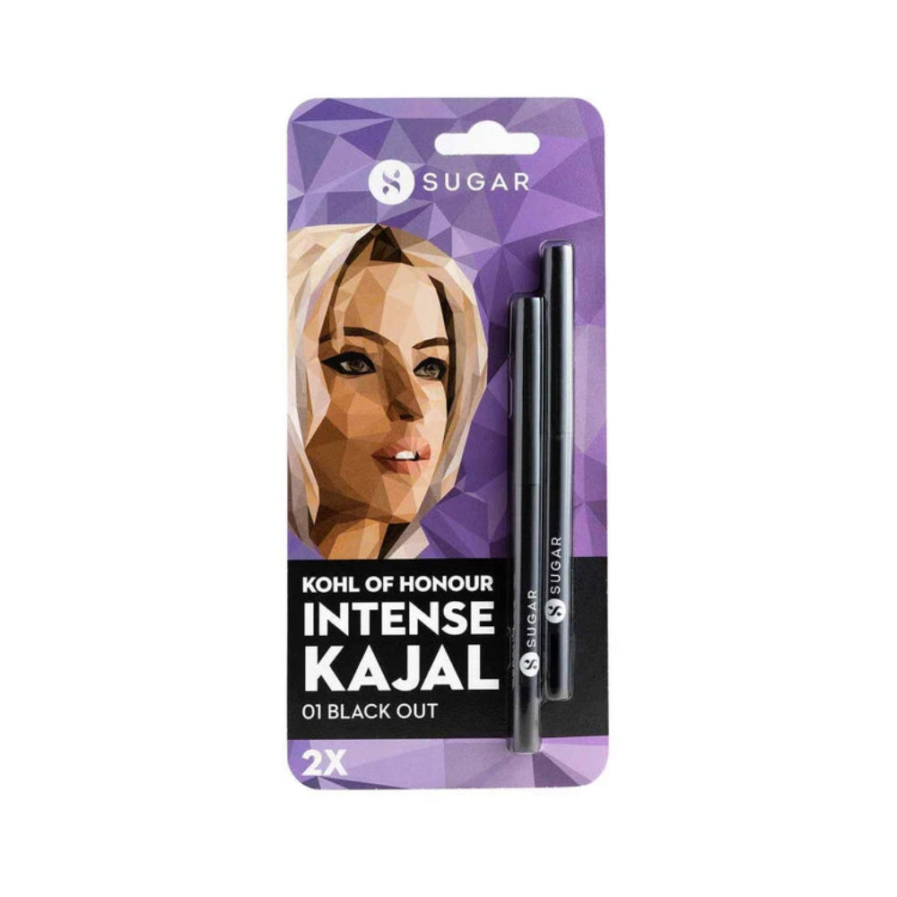 Sugar Kohl Of Honour Intense Kajal - 01 Black Out (Blister Duo)